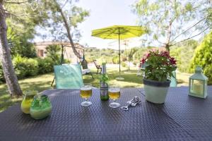 Vonkajšia záhrada v ubytovaní Alghero Villa Mistral per 7 persone Terrazza BBQ AC WiFi