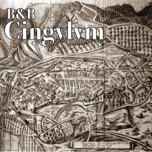 a drawing of a map with the words bc cincinnati at B&B CINGVLVM in Cingoli