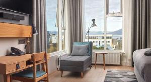 Zona de estar de Canopy by Hilton Reykjavik City Centre
