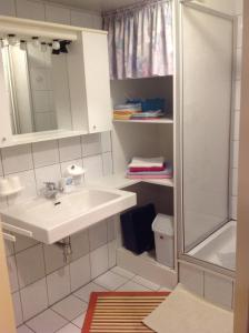 Kúpeľňa v ubytovaní Ferienwohnung Zapfl Maria