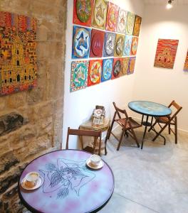 Posezení v ubytování B&B Ibla Art Centro