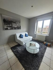 Posezení v ubytování Appartement cosy dans beau village de Champagne