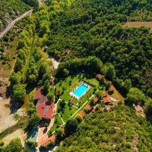 an overhead view of an estate with a swimming pool at Bagdat Resort in Yalova