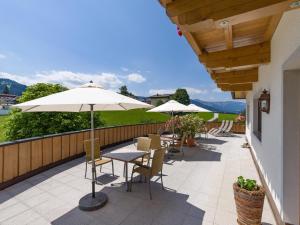 Balkon lub taras w obiekcie Appartements Haflingerhof