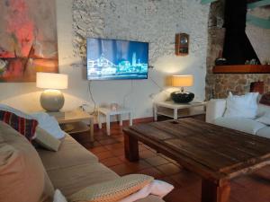 TV a/nebo společenská místnost v ubytování Casa Rural El Horno de la Aldegüela