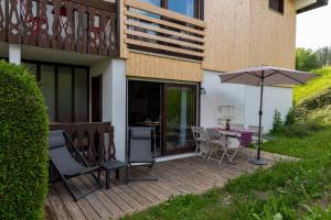 Zahrada ubytování Cosy studio, idéal détente, rando, VTT et ski