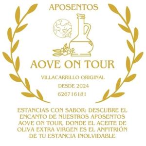 Certifikát, hodnocení, plakát nebo jiný dokument vystavený v ubytování Aposentos AOVE On Tour