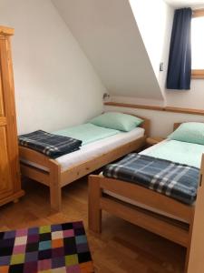 Postel nebo postele na pokoji v ubytování Ferienwohnung Jaga