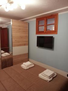 Cama o camas de una habitación en Appartamento Biolley