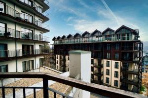 Balkón alebo terasa v ubytovaní Apartament 19 Szklarska Poręba