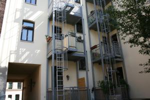 Bygningen som lejligheden ligger i