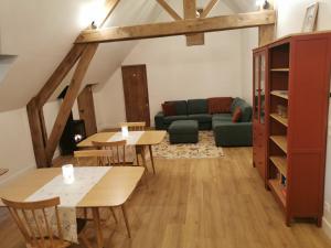 Posezení v ubytování B&B Lili's Tuin