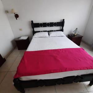 Katil atau katil-katil dalam bilik di Hermoso apartamento recien remodelado en el centro de Palmira