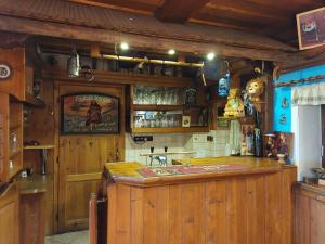 Lounge nebo bar v ubytování Bavorská chata