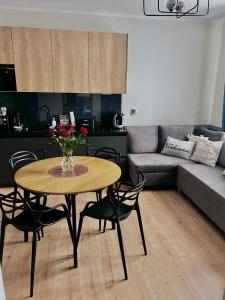 Kuchyňa alebo kuchynka v ubytovaní Apartament Walczaka nr 45-MIEJSCE PARKINGOWE