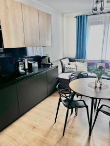 Kuchyňa alebo kuchynka v ubytovaní Apartament Walczaka nr 45-MIEJSCE PARKINGOWE