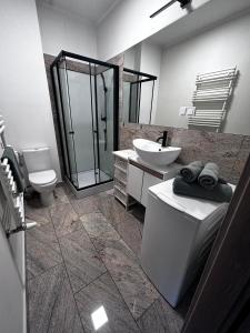 Kúpeľňa v ubytovaní Apartament Walczaka nr 45-MIEJSCE PARKINGOWE