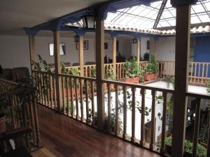 Uma varanda ou terraço em Posada Villa Mayor