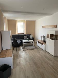 Χώρος καθιστικού στο Ferienwohnung „zur Sonne“