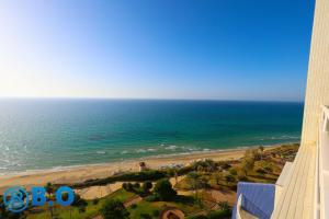 a view of the ocean from a building at על הים in Netanya