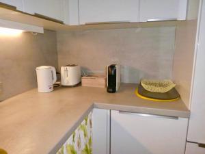 Dapur atau dapur kecil di Steyr City Apartment mit 2 Schlafzimmer
