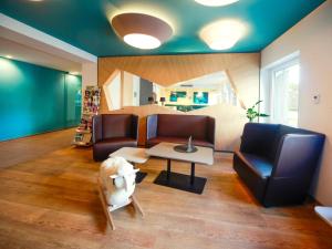 Istumisnurk majutusasutuses B&B Hotel Jena