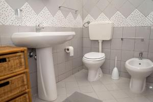 Koupelna v ubytování Casa malacala
