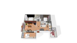 Půdorys ubytování Kazeths Chambre chez l'habitant