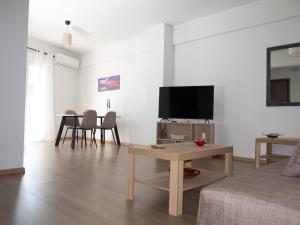 TV a/nebo společenská místnost v ubytování Brand New Apartment in Ialyssos