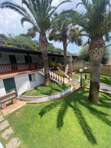 a resort with palm trees in the yard at La dimora del Capo in Santa Maria