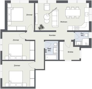 Půdorys ubytování Ferienhaus Casa Luna