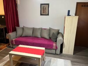 a living room with a couch and a table at Apartmani Vlaška in Vlaška