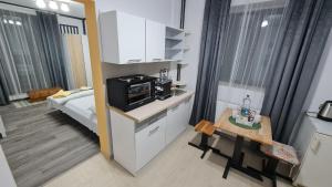 Kuchyň nebo kuchyňský kout v ubytování Pomiculturii Residence 3