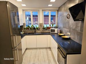 Η κουζίνα ή μικρή κουζίνα στο Wonderful Dream Apartament z widokiem na Śnieżkę Bezpłatny Parking