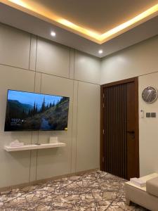 TV a/nebo společenská místnost v ubytování شقة فندقية استديو ((VIP))