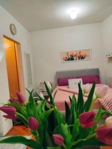 Krevet ili kreveti u jedinici u okviru objekta Apartman Lenka