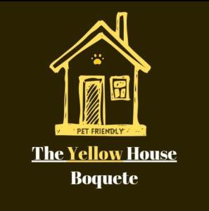 um logótipo para a casa amarela boopride em The Yellow House Boquete (hostal) em Alto Boquete