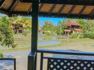 a view from a balcony of a resort at Atres Villa in Munduk