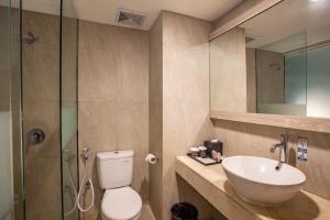 Koupelna v ubytování Liberta Seminyak Hotel