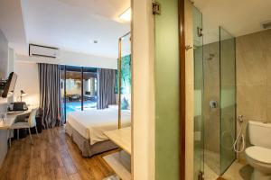 Koupelna v ubytování Liberta Seminyak Hotel
