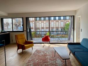 Posedenie v ubytovaní Au Nom du Zen 3 pièces avec terrasse cœur Deauville
