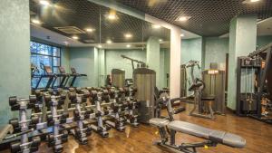 Posilňovňa alebo fitness centrum v ubytovaní Hotel Czarny Potok Resort SPA & Conference