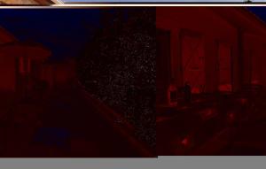 a tree on the side of a building at night at Two-Bedroom Holiday Home In Sainte Marie Plage in Sainte-Marie-Plage