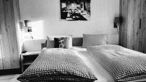 Letto o letti in una camera di Haus Barbara