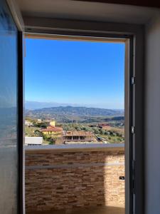 a view from the window of a house at B&B La Terrazza in Cotronei