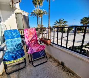 Balkon lub taras w obiekcie Beach panorama Caleta