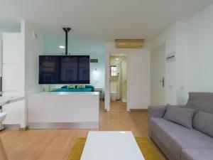 Televízia a/alebo spoločenská miestnosť v ubytovaní Suites Garden Apartamento 13