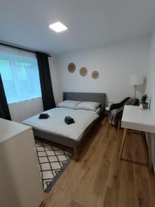 Postel nebo postele na pokoji v ubytování Apartmán Pregrtovi