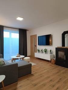 TV a/nebo společenská místnost v ubytování Apartmán Pregrtovi