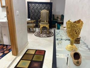 Posezení v ubytování Annour Luxurious & Large apartment in Oujda Centre